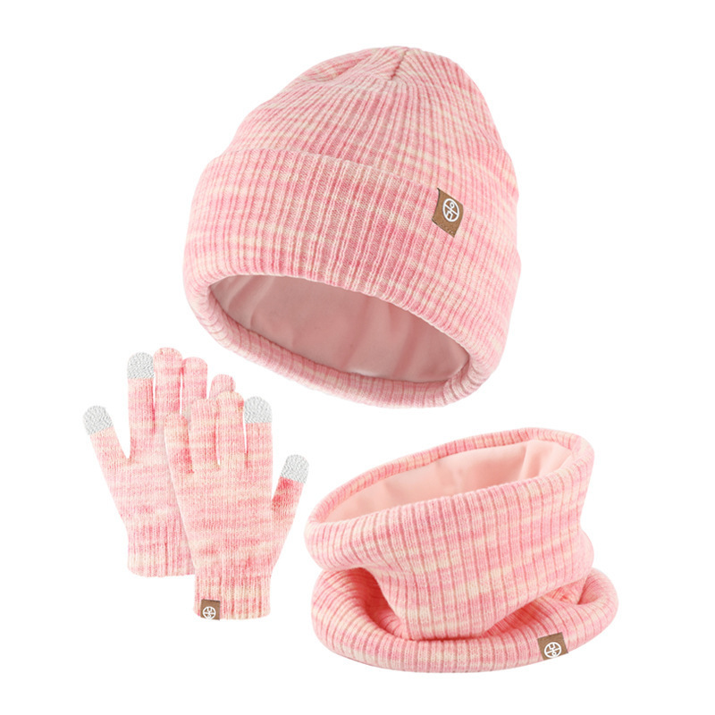 Toddlers Boys Girls Winter Warm Beanie Hats Long Scarf Gloves Set for Kids