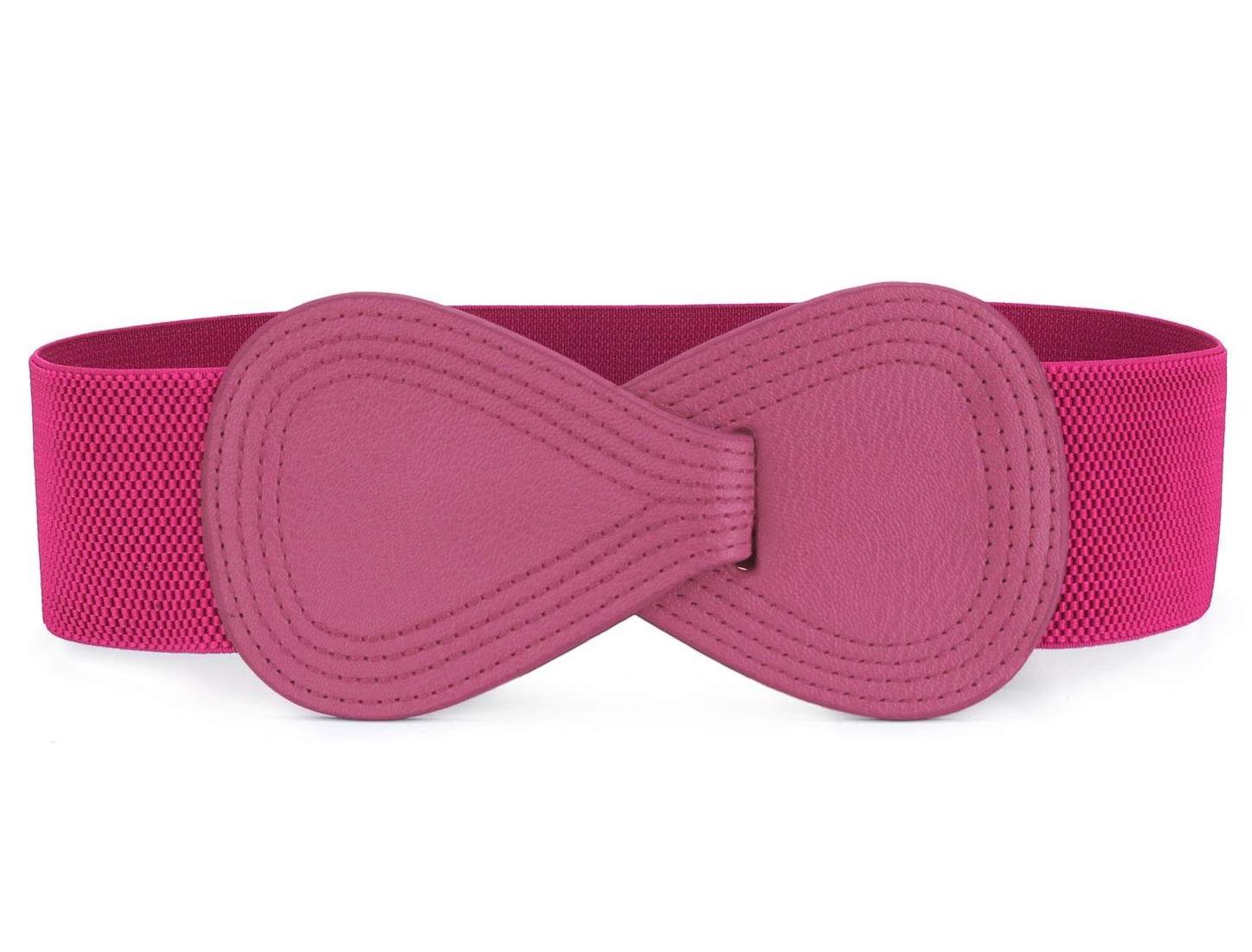 Women Stretchy Belt for Dresses Vintage Elastic Wide Waist Belt Z193