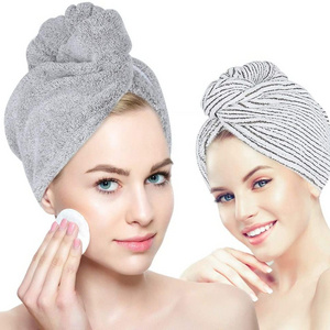 New Style Security Bamboo Rapid dry hair turban Super Soft drying Microfiber women dry hair Towel