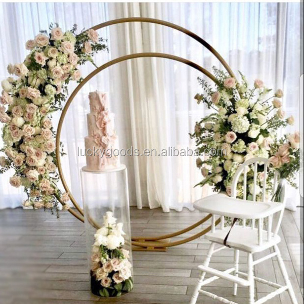 LDJ966 Popular Selling Heart Shape Aisle Wedding Wreath Metal Frame Arch Stands