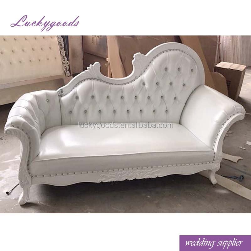 LYZ022 Luxury customized event one seat crown chair white bride wedding sofa chair for wedding party event