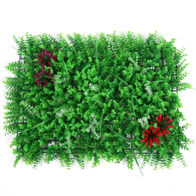 CP025 Artificial green wall decoration plastic false lawn indoor and outdoor anti-true green flower wall background wall