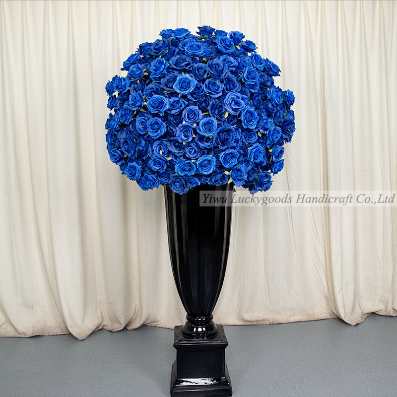 LFB1609-3 large artificial flower ball for centre pieces wedding table decoration red roses flower ball