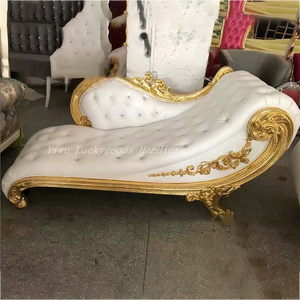 Luckygoods  Throne Chair Chaise Wholesale Throne CAhairs wedding high back bridal and groom  sofa bed  SF210511-44