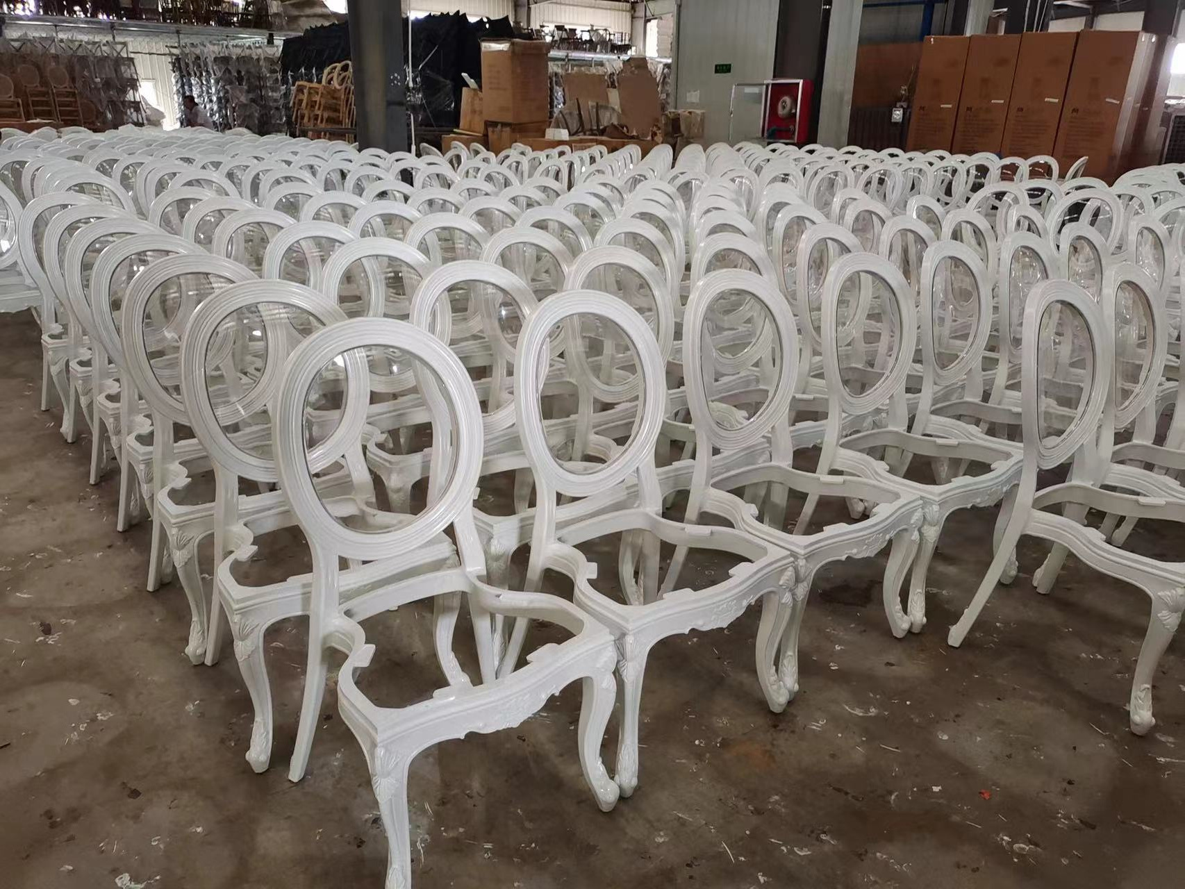 JJ230149-185 White Black Plastic Small Chairs Wholesale PP Plastic Garden Chairs For Sale Wedding Home Furniture