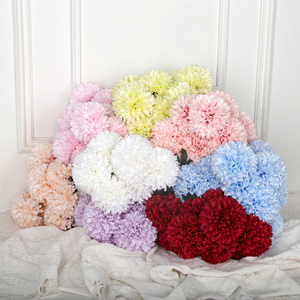 JH240041 Wholesale Colorful Artificial Silk Flowers Dandelion Hydrangea Decorations Flower Decor For Wedding Party Home Hotel