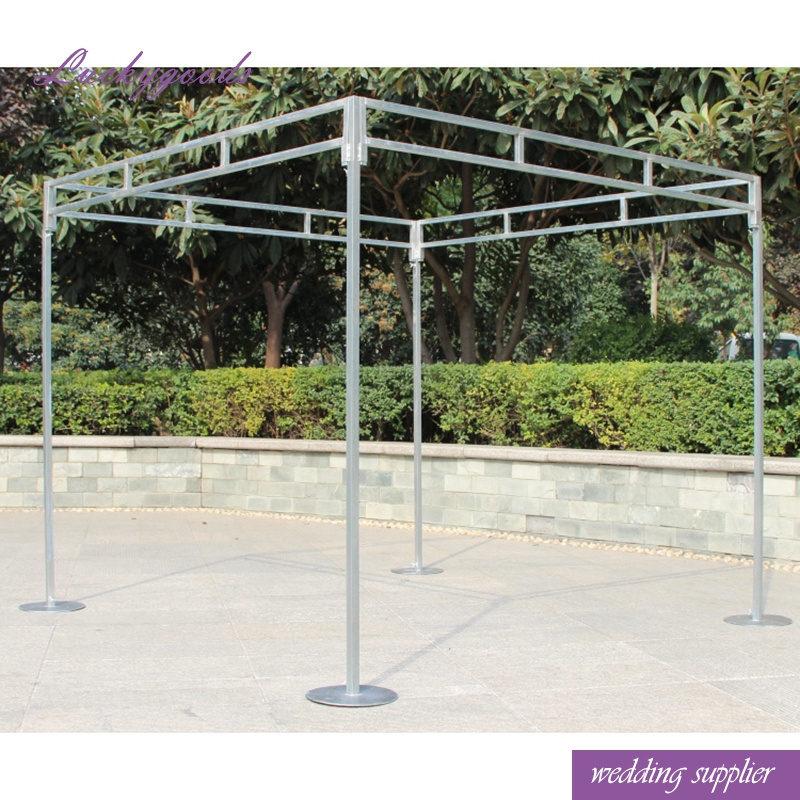 LDJ930 square shape gazebos decorated wedding metal frame gazebos