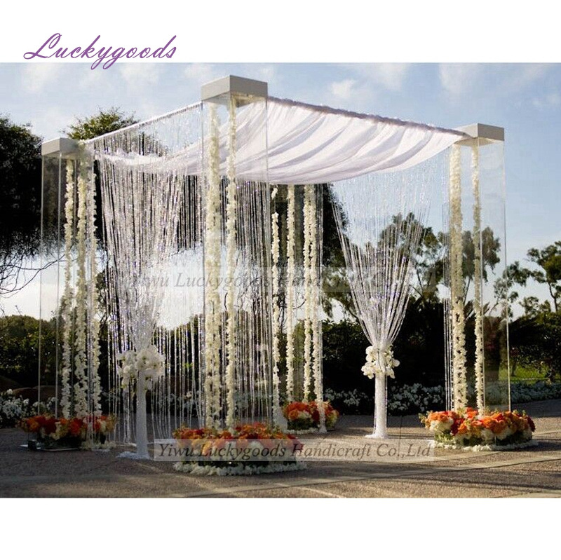 LG20180814-5 new arrival  elegant clear acrylic decorating gazebo for wedding