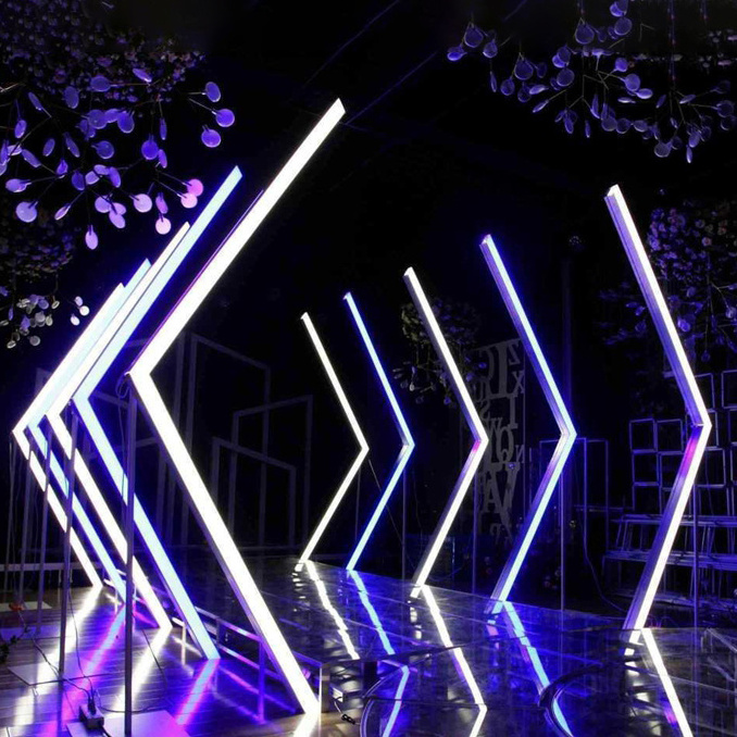 LT240029 Wedding Backdrop Design LED Light Tunnel Wedding Backdrop Arch For Decoration