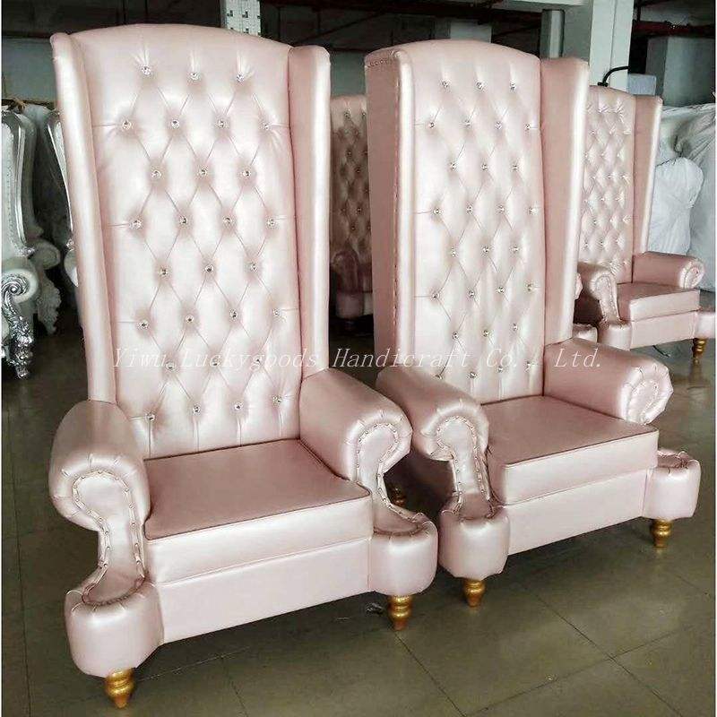 LG20171113-2 Bride and groom white wedding sofa chair party throne chair and marble table