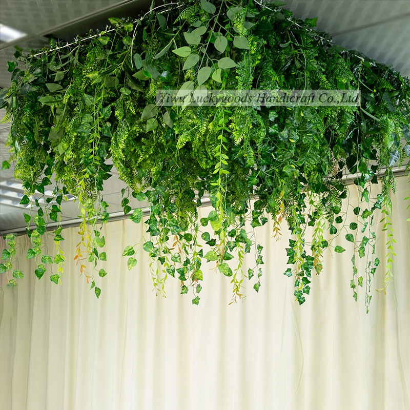 LFB1528 Hot Selling Roll-Up White Green Flower Wall for Mother's Day Easter Graduation Photography Christmas Decoration