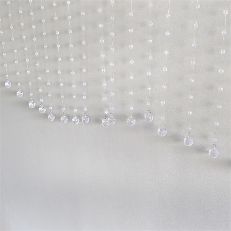 ZK220147 crystal beads curtain for door crystal hanging beads string curtain beads hanging crystal wedding decorations