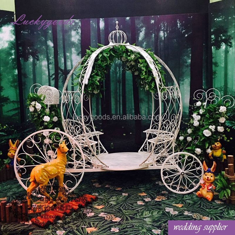 LDJ751 Large White Wedding Decorative Cinderella Pumpkin Carriage For Sale