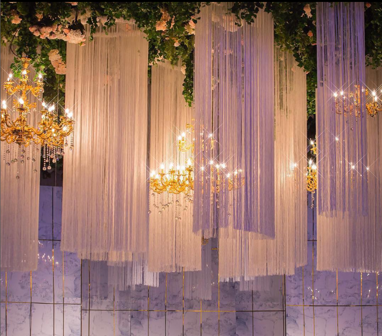 LG20181029-12 Wedding Ceiling Decoration Glitter String Curtain Wedding Decoration & Supplies