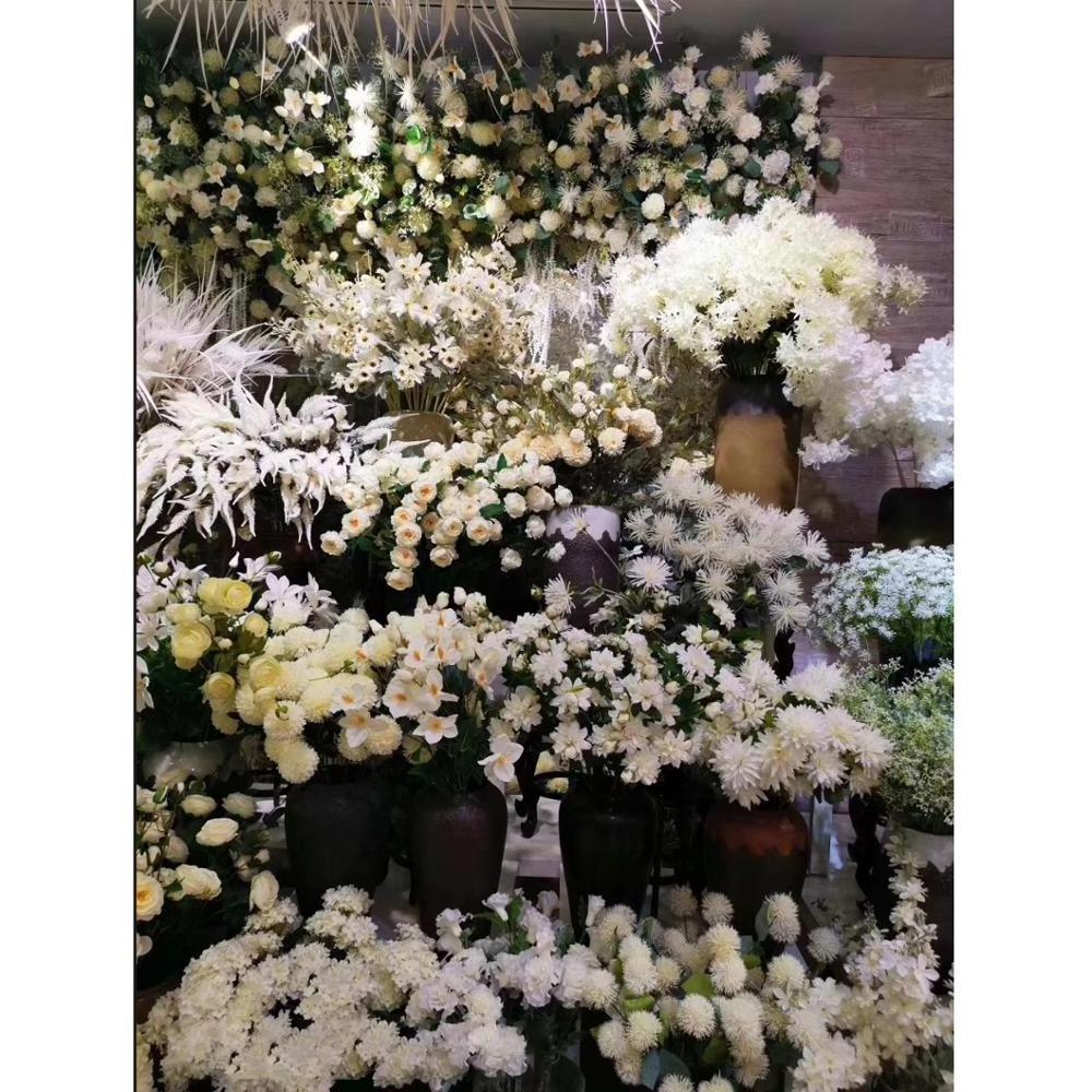 LF770 Luckygoods wholesale wedding event decoration artificial white flower with different designs