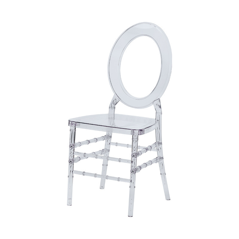 JJ230086 Acrylic Event Party Outdoor Indoor Napoleon Chair Crystal Princess Chair Clear Wedding Transparent Chair