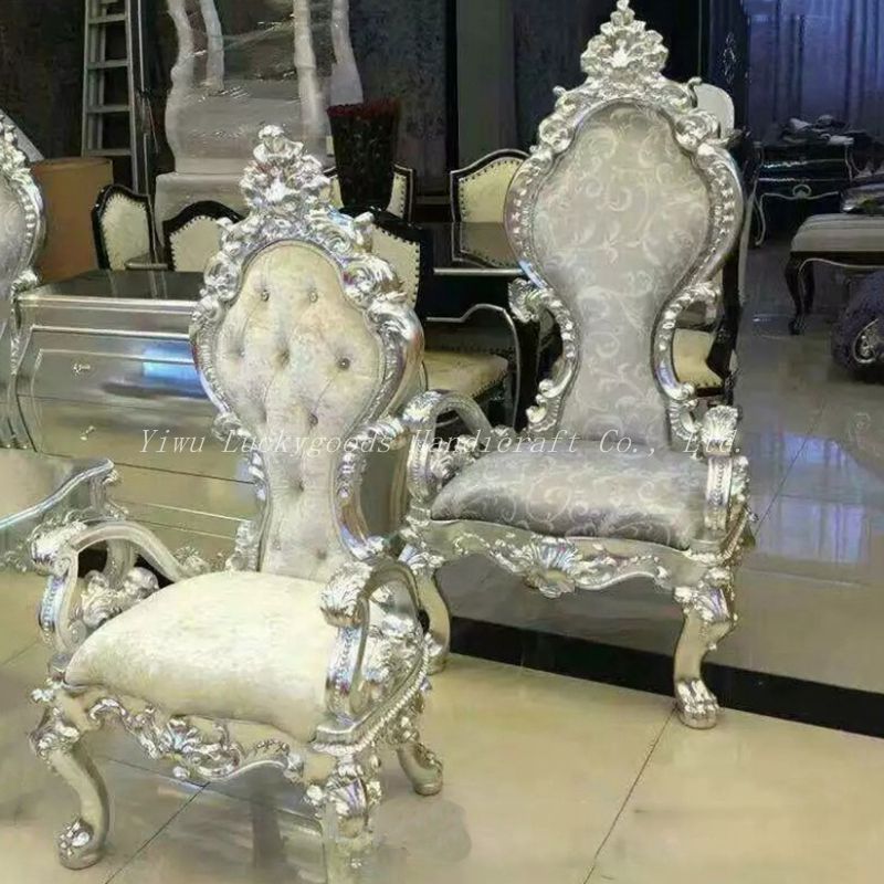 Luckygoods cheap kids king wedding queen throne chair wedding hotel chairs for sale SF210511-36