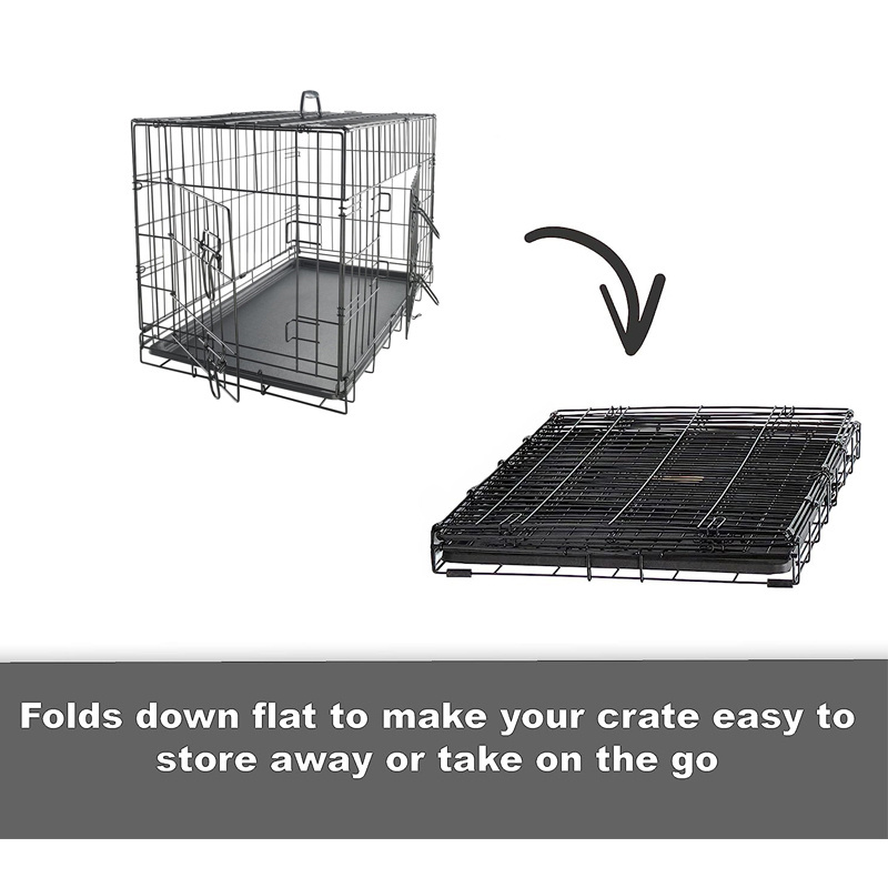 Pet crate dog cage xxxl 48 42 36 inch foldable extra large pet dog crate modern dog house crate