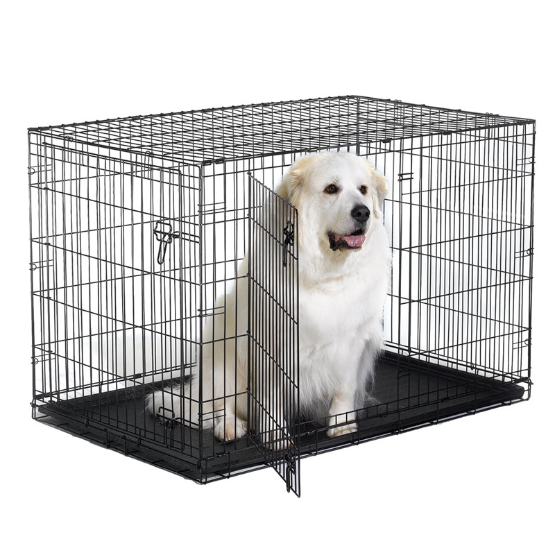 Pet crate dog cage xxxl 48 42 36 inch foldable extra large pet dog crate modern dog house crate