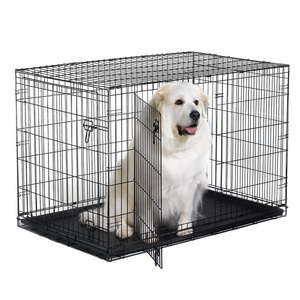 Pet crate dog cage xxxl 48 42 36 inch foldable extra large pet dog crate modern dog house crate