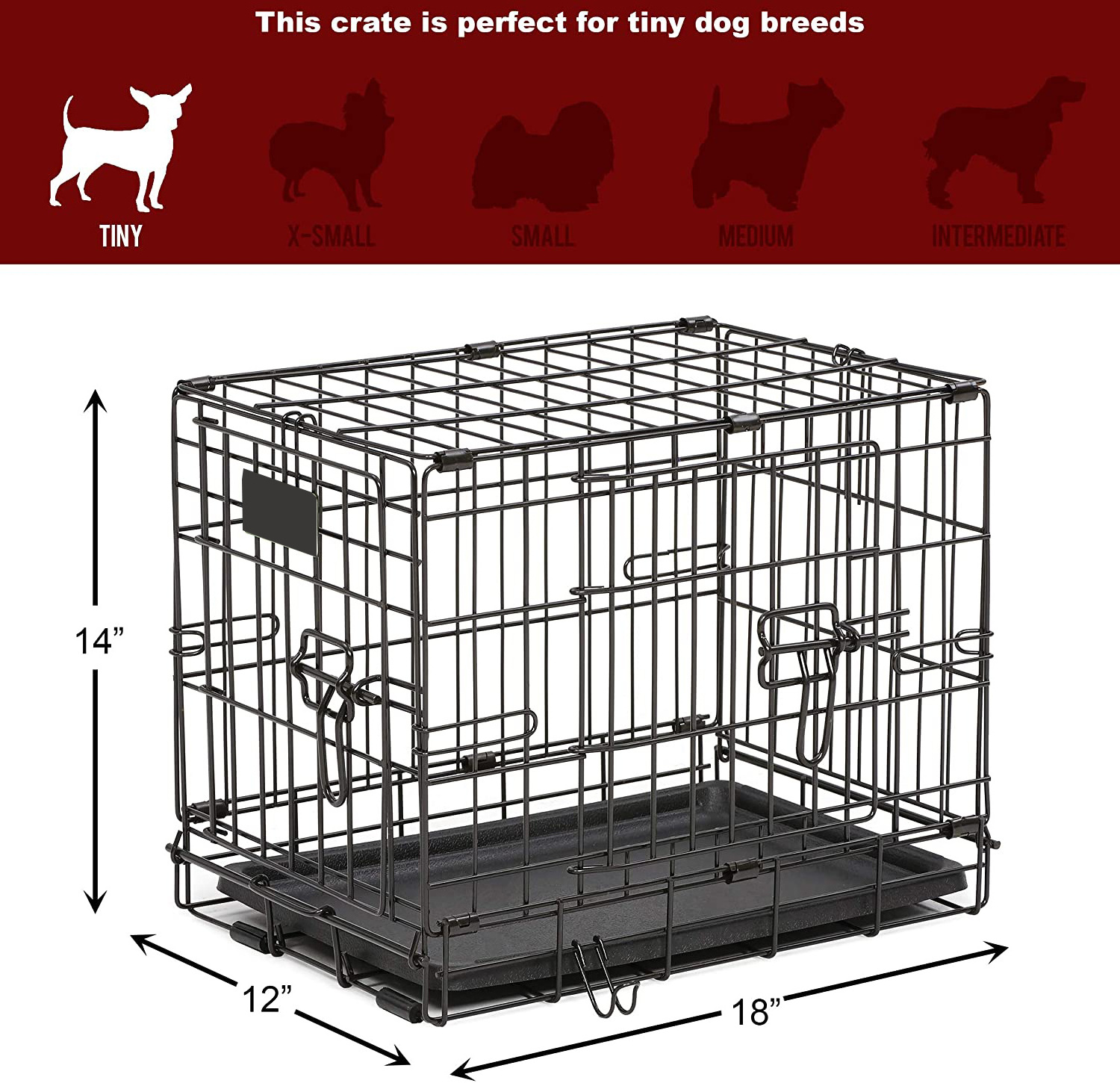 Wholesale Manufacturer Iron Foldable xxl Dog Cage Pet Cages Collapsible Metal Dog Crates For Dogs