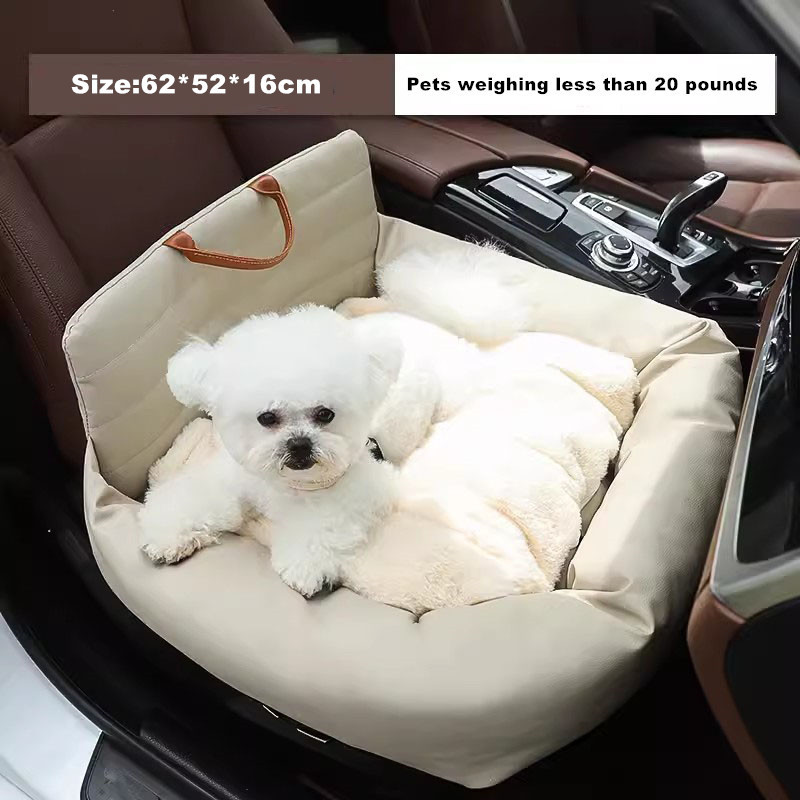 Travel Dog Beds Pet Car Seat Booster Dog Car Seat For Small and Medium Dogs Cats Detachable