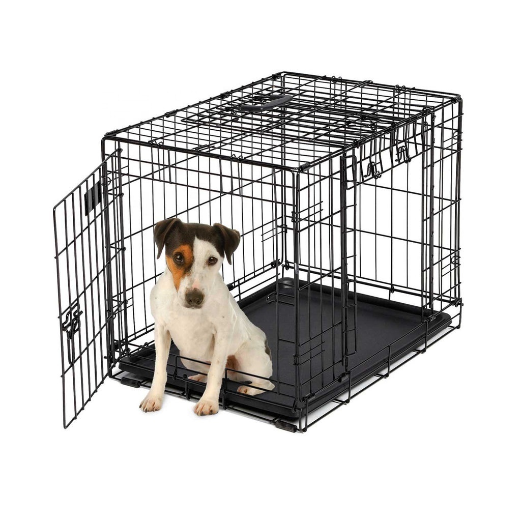 Custom extra strong jumbo dog cage crates large 24 30 36 42 48 Inch luxury medium size dog crate uk with plastic trays