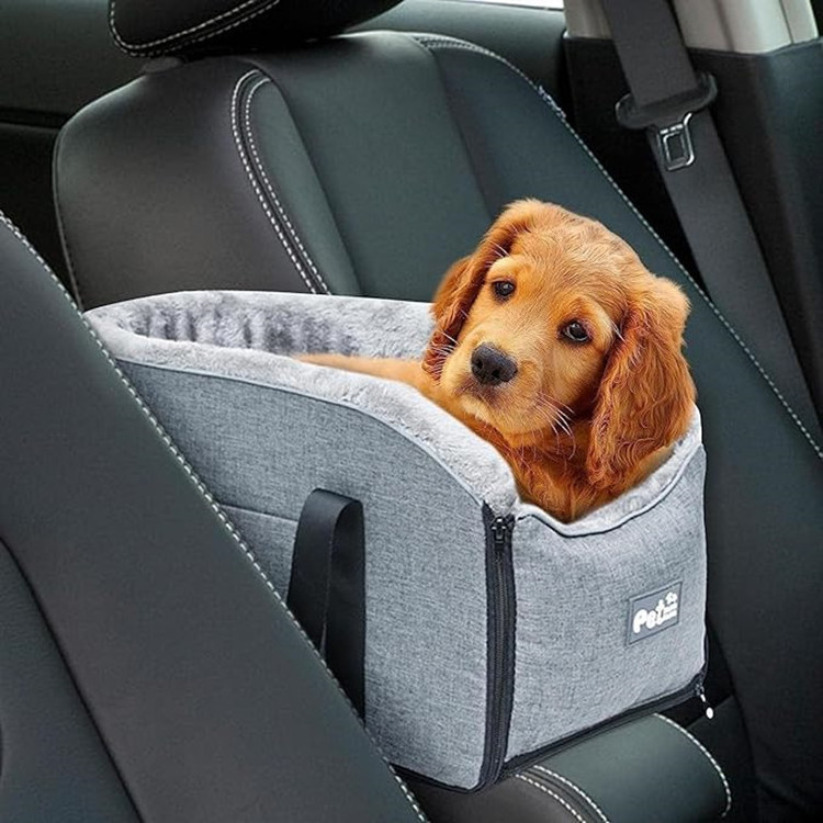 Portable Car safety travel dog beds central console dog car seat for car armrest house