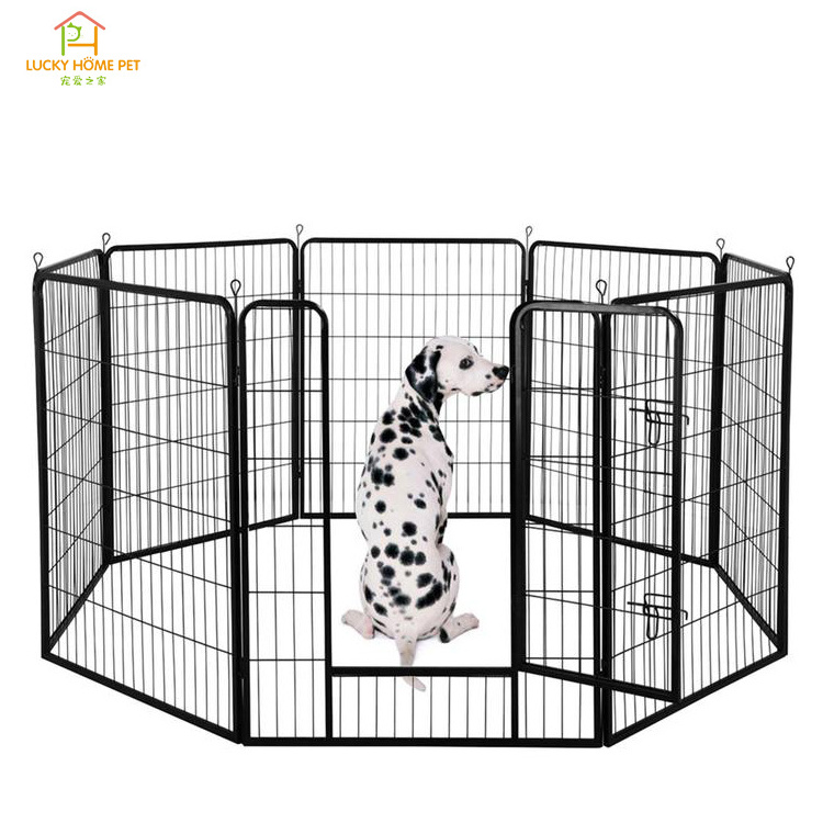 Wholesale foldable square dog playpen 80x80,heavy duty dog enclosure play and exercise pet pen for indoor outdoor