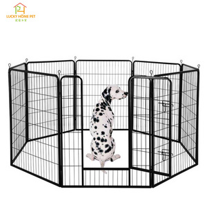 Wholesale foldable square dog playpen 80x80,heavy duty dog enclosure play and exercise pet pen for indoor outdoor