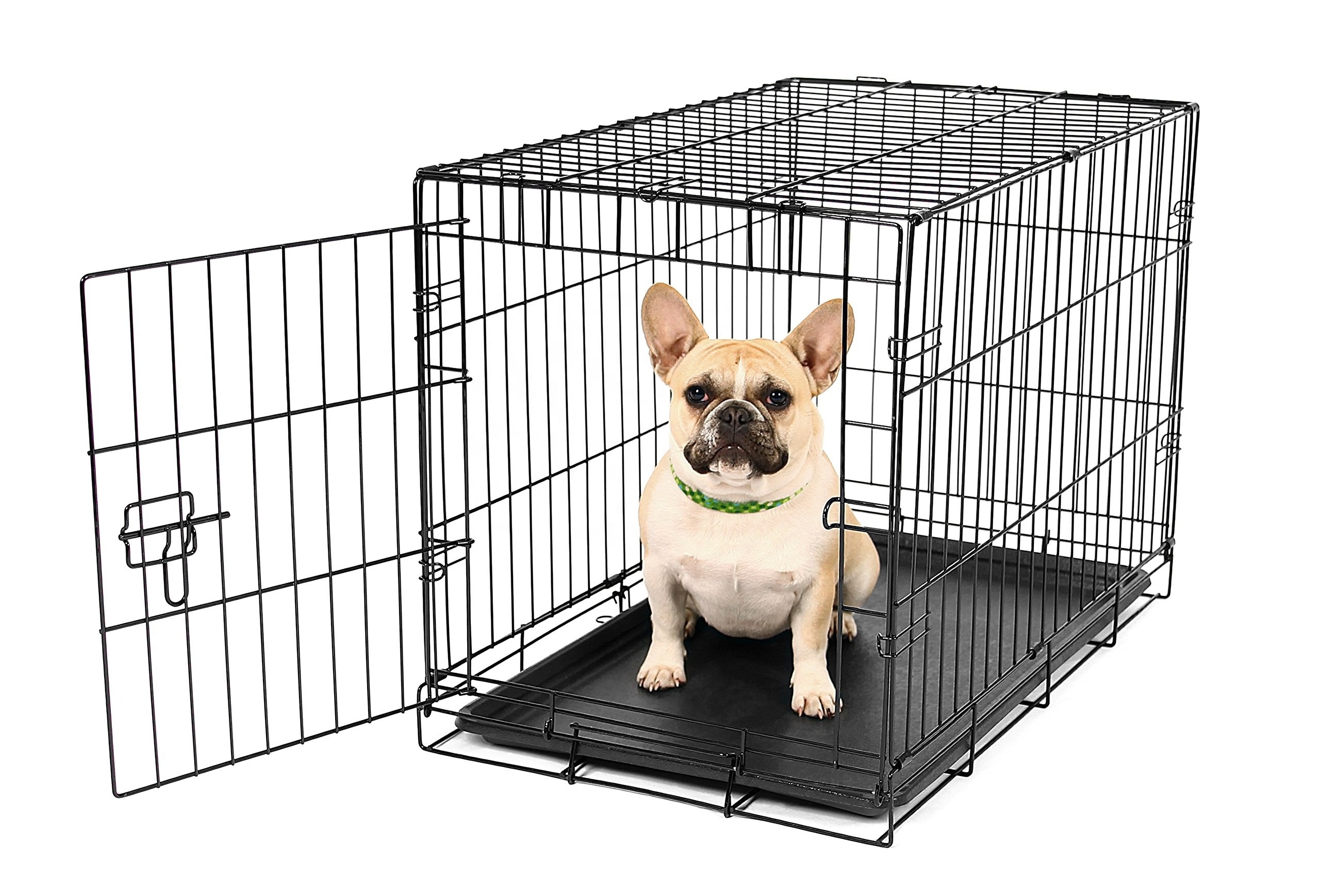 Custom extra strong jumbo dog cage crates large 24 30 36 42 48 Inch luxury medium size dog crate uk with plastic trays