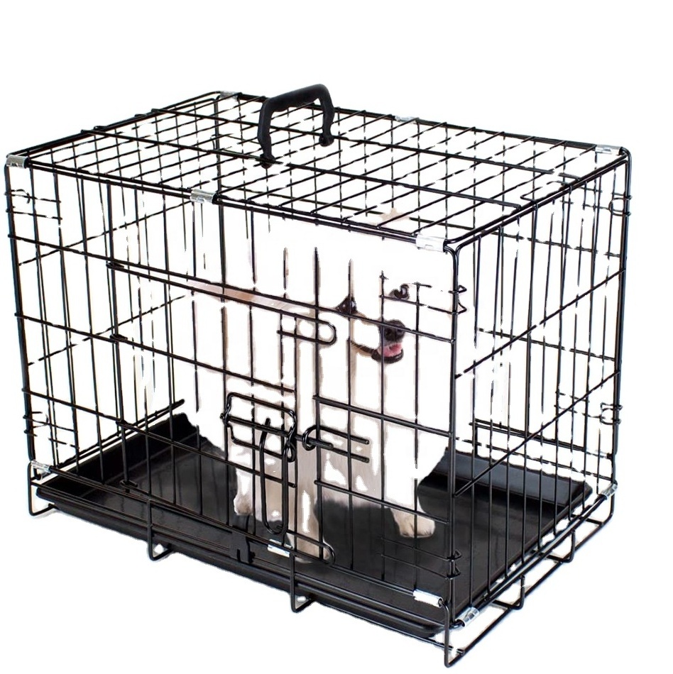 Custom extra strong jumbo dog cage crates large 24 30 36 42 48 Inch luxury medium size dog crate uk with plastic trays