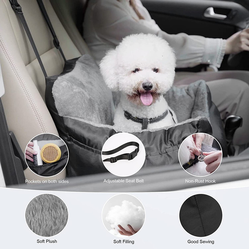 Wholesale portable safety dog travel car seat bed protector dog pet seat car seat cover dog bed for car