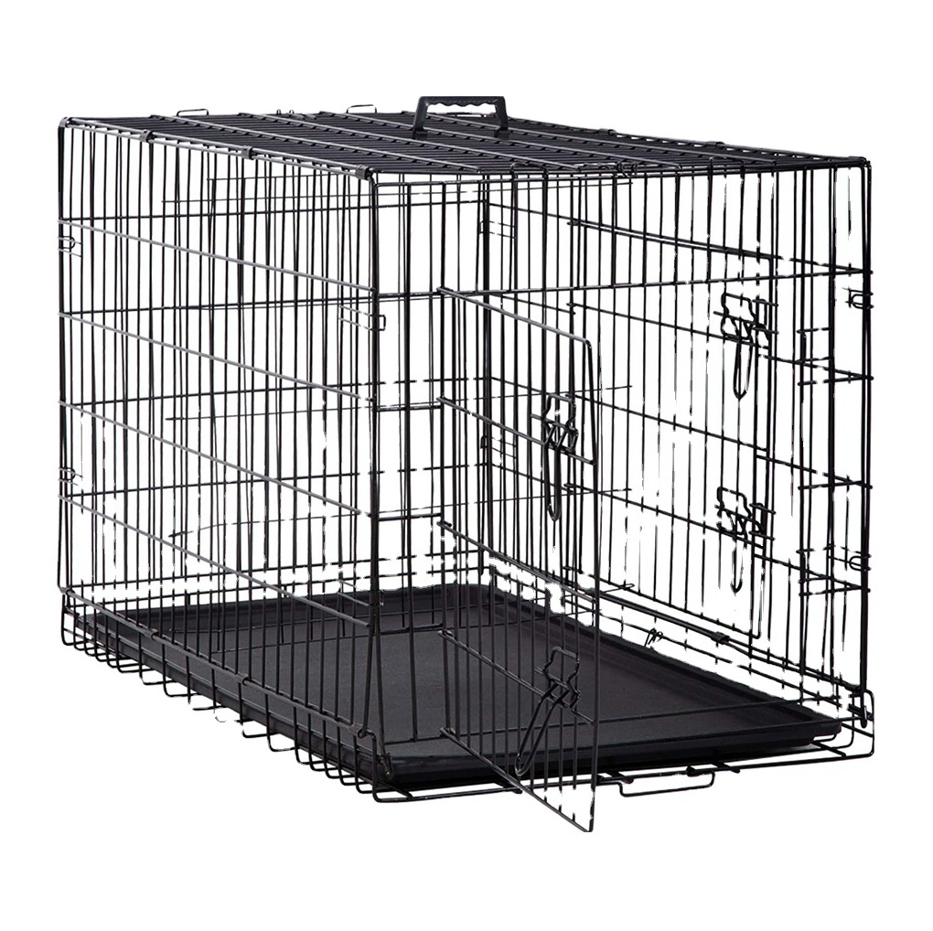 Collapsible Portable xxl Large Pet Dog Cage 2 Door  Foldable Dog Metal Crates for dog