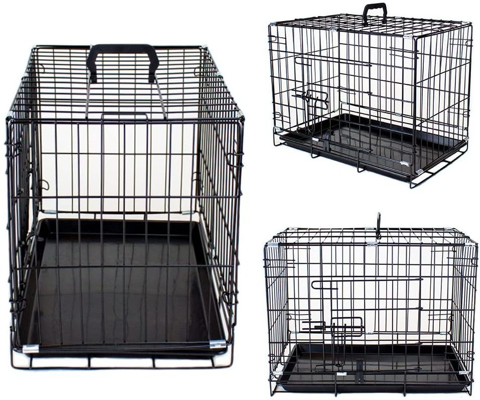 Collapsible Portable xxl Large Pet Dog Cage 2 Door  Foldable Dog Metal Crates for dog