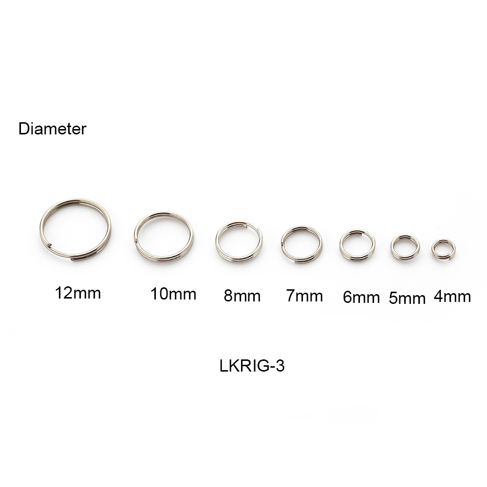 Stainless steel Jump Rings Double Loops Connectors Jewelry Findings For DIY Making Necklace Split Ring Jewelry Accessories