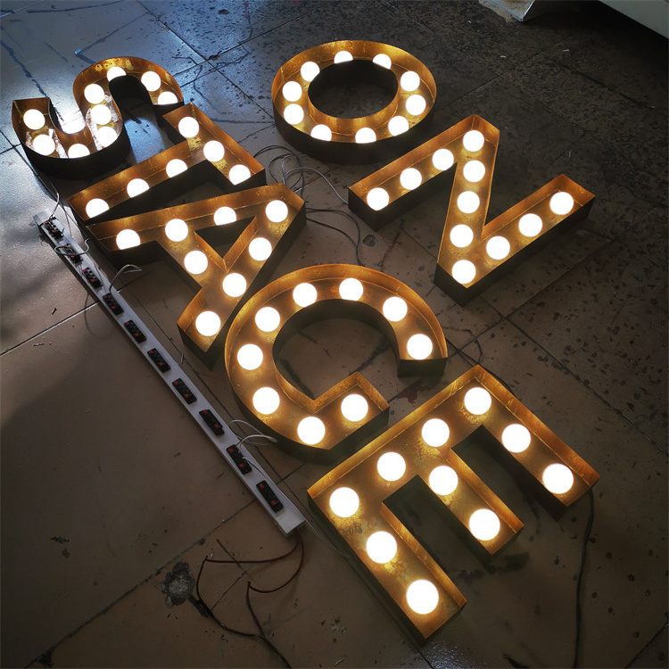 Wholesale Shop Decor Lights Marquee Letter Small Led Light Up Letters Led Marquee Letters Rusty Marquee Sign