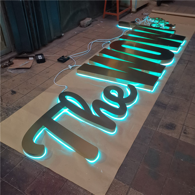 Backlit channel letters custom led store front electronic signs