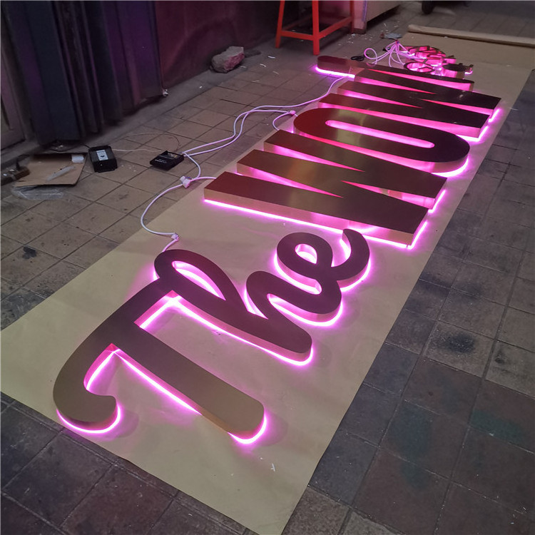 Backlit channel letters custom led store front electronic signs