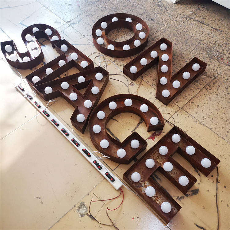 Wholesale Shop Decor Lights Marquee Letter Small Led Light Up Letters Led Marquee Letters Rusty Marquee Sign