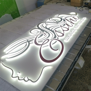 Backlit Smoke Shop LED Signs Front Store Decoration Logo Sign