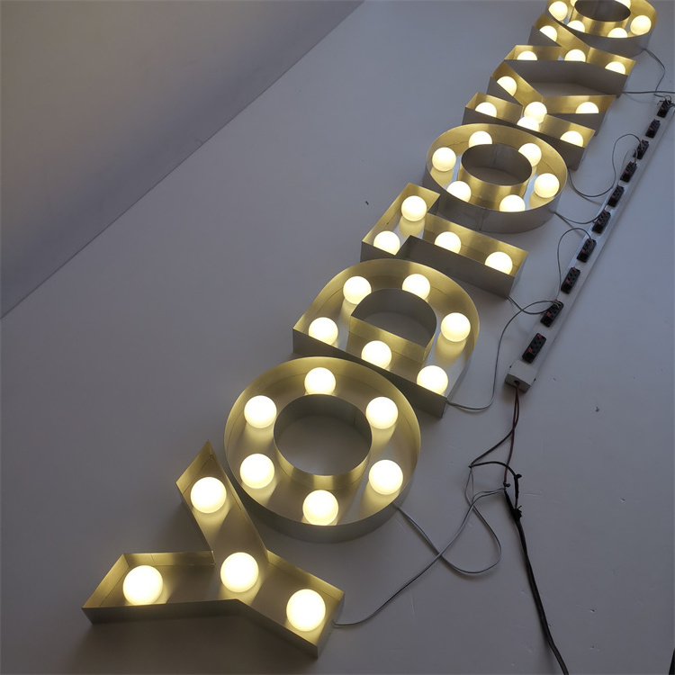 Wholesale Shop Decor Lights Marquee Letter Small Led Light Up Letters Led Marquee Letters Rusty Marquee Sign