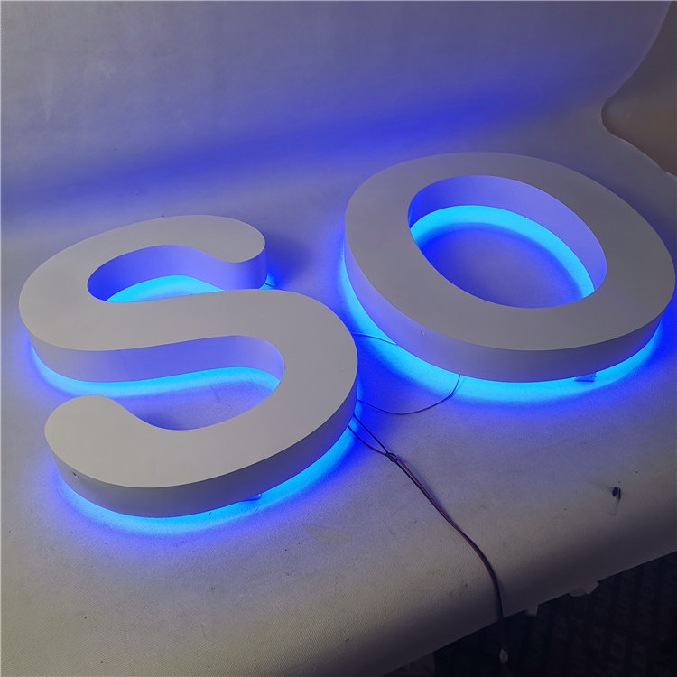 Reserve Channel Letters Back Lit Channel Letter LED Sign Board Metal Sign