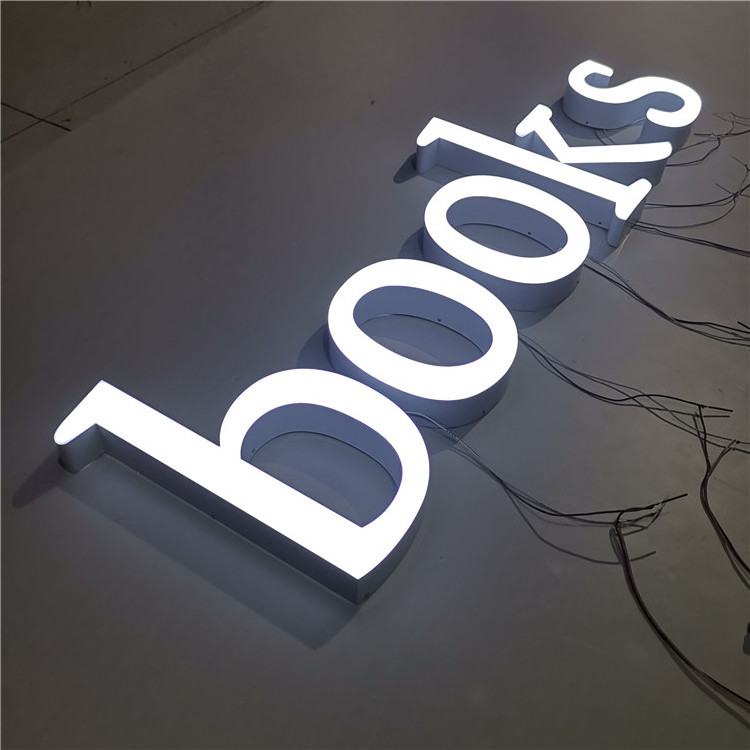 Free design wall mounted acrylic led letter sign for shop