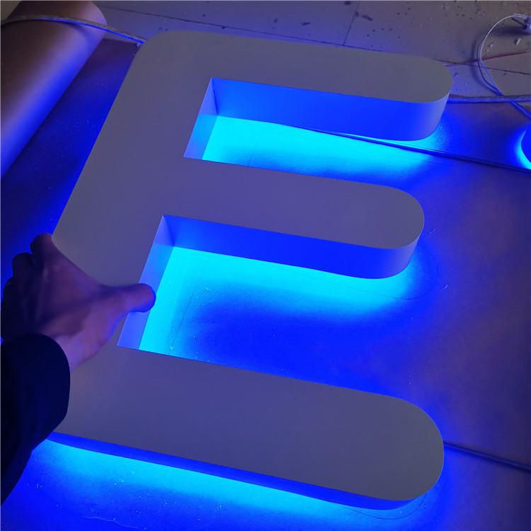 Reserve Channel Letters Back Lit Channel Letter LED Sign Board Metal Sign