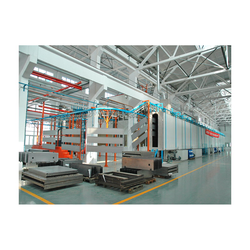 High Efficiency Compact Aluminum Profile Automatic Powder Coating Line