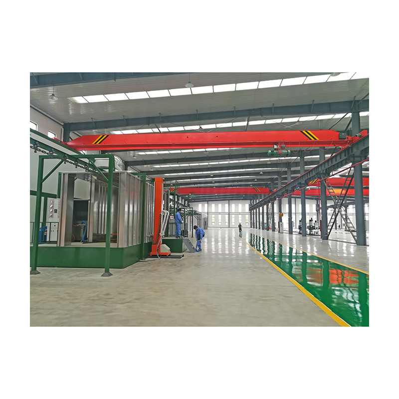 High Efficiency Compact Aluminum Profile Automatic Powder Coating Line