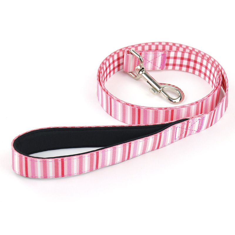 Heat Transfer Print Strength Polyester Colorful Pet Leash Webbing Strap Dog Leash