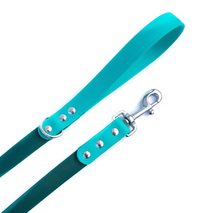 Bolt Carabiner Dog Leash Rubber Custom Luxury Silicone Coated Webbing Dog Long Lead Grade Waterproof Pet Lead Pvc Personalized