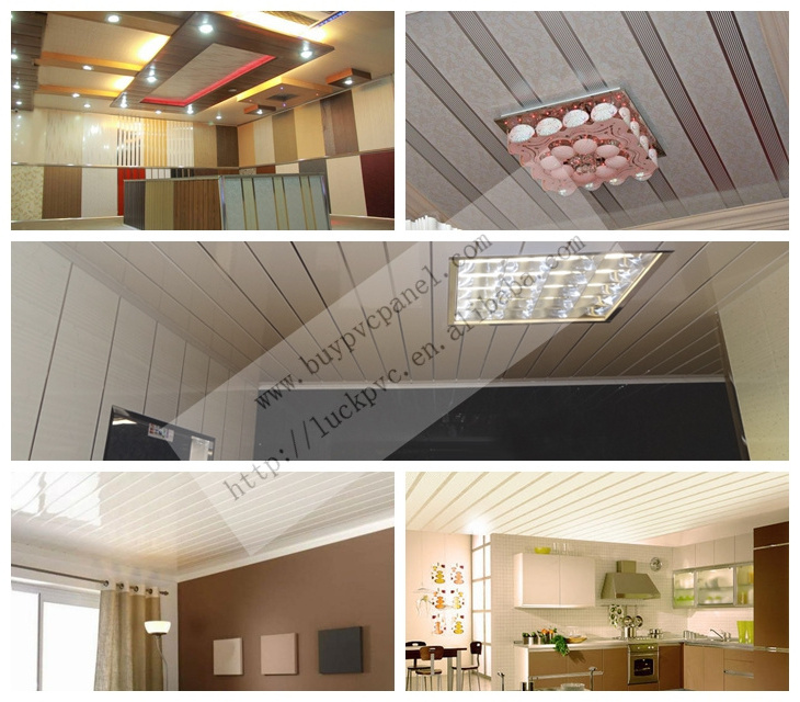 Fashionable stretched ceiling pvc spandrel plastic board